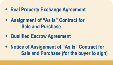 Real property exchange agreement